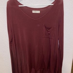 Lose flowey maroon long sleeve